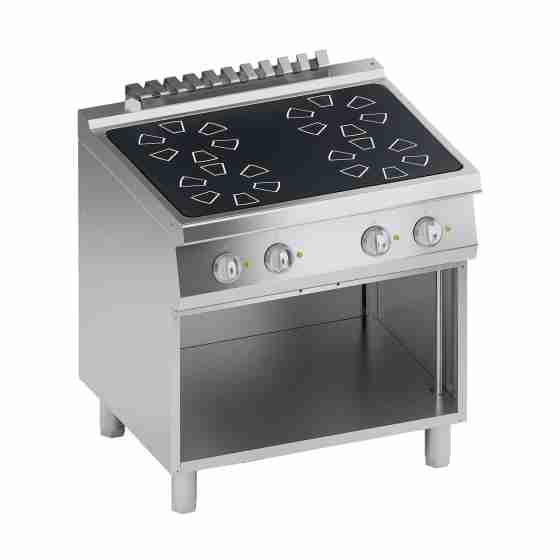 Cucina a induzione 4 piastre 20 kW 80x70x85h cm - Profondità 70 cm - A  induzione - Cucine Professionali - Cottura professionale - Linee  Professionali