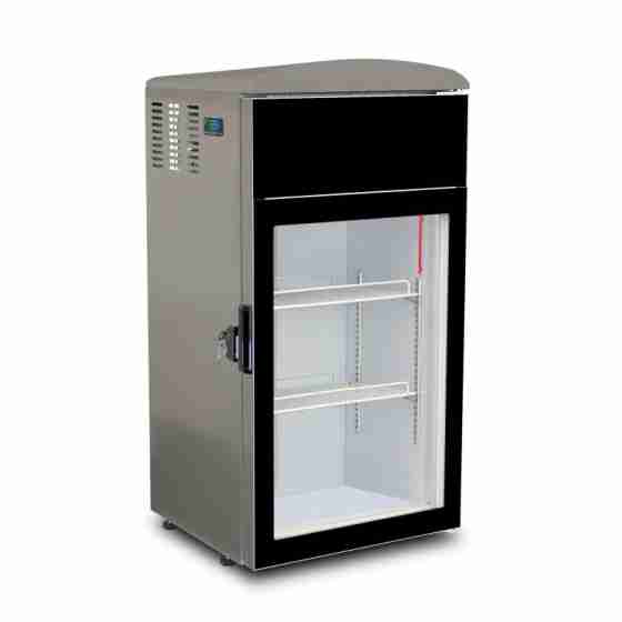 Vetrina congelatore gelati verticale con anta in vetro 79 lt -18 -23°C 50x48,3x100h cm