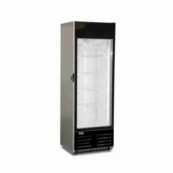 Vetrina congelatore gelati verticale ventilata con anta in vetro 415 lt -18 -23°C 67x64,4x200h cm
