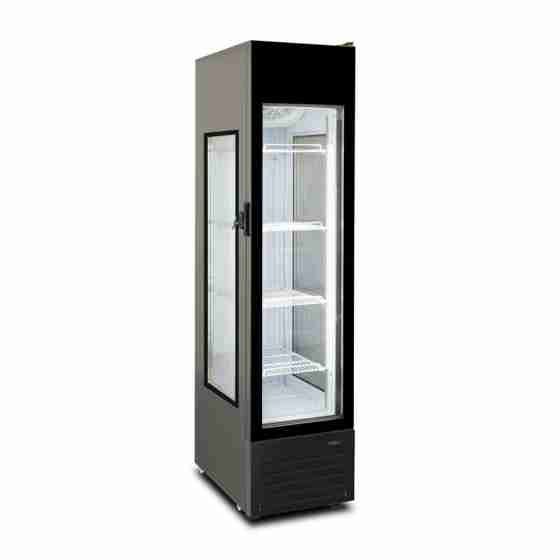 Vetrina congelatore gelati verticale ventilata con 3 lati espositivi 245 lt -18 -23°C 45,2x70,1x184,8h cm