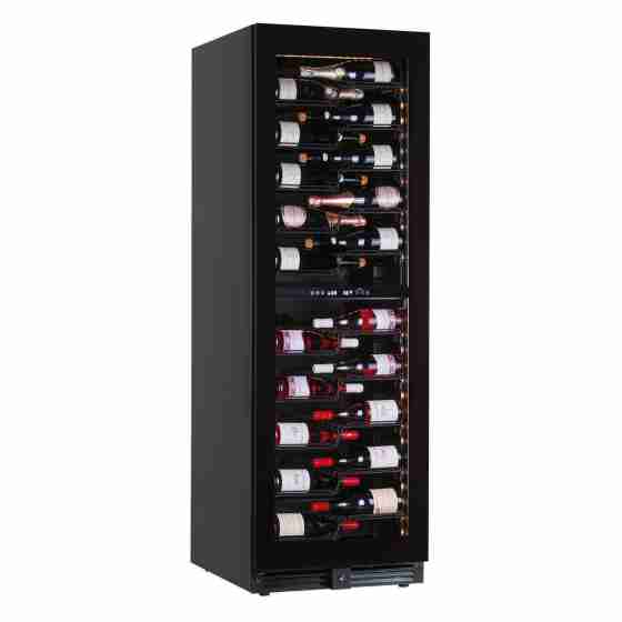 Cantina vini refrigerazione ventilata 116 bottiglie doppia zona di temperatura +2 +12 °C/ +12 +20 °C 595x690x1800h mm