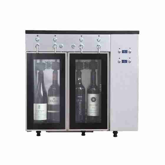Azotatrice Spillatore Per Vini con erogatore per bottiglia digitale 4 bottiglie 650x325x610h mm