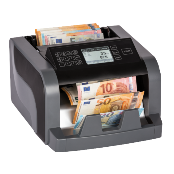 Conta controlla e valorizza banconote conteggio 1200 pezzi al minuto banconote miste controlli UV -  MG - MT - SD