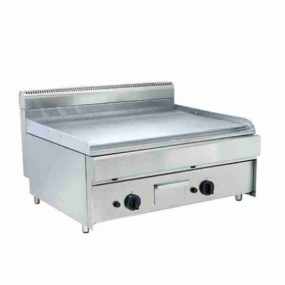 Piastra Fry top acciaio inox professionale gas piano cottura 790 x 520 mm