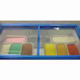 Kit 6 vaschette gelato plastica alimentare da 36x15.5x12h cm capacità 4.7 litri