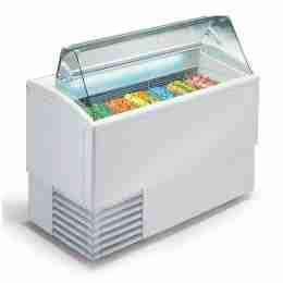 Banco gelati a refrigerazione statica 4 gusti vetri dritti 824x760x1176h mm