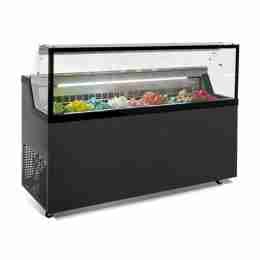 Banco gelati con vetro camera riscaldato refrigerazione statica 7 gusti 1337x677x1190h mm