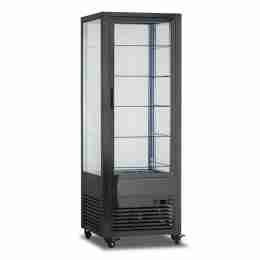 Vetrina pasticceria verticale refrigerazione no frost positivo quattro lati vetro espositivi +2 +10 °C 440 lt 675x695x1900h mm