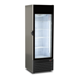 Vetrina congelatore gelati verticale ventilata con anta in vetro 349 lt -18 -23°C 61x63,9x184,4h cm