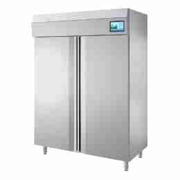Armadio frigo igienizzante ad ozono in acciaio inox 2 ante 1400 lt -2 +8 °C 1470x810x2050h mm