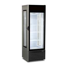 Vetrina congelatore gelati verticale ventilata con 3 lati espositivi 349 lt -18 -23°C 61x63,9x184,4h cm