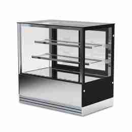 Vetrina refrigerata da banco per pasticceria vetri dritti temperatura +2°C +10°C capacità 555 lt 120x74x120h cm