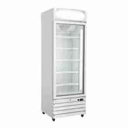Armadio congelatore 1 anta in abs con canopy pubblicitario refrigerazione no frost  -22 -25°C 570 lt 670x700x1980h mm