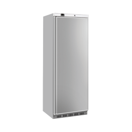 Armadio frigo refrigerato 1 anta in abs colore acciaio refrigerazione roll-Bond con ventilatore di assistenza 400 lt +2°C +10°C