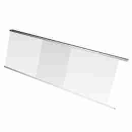 Chiusura posteriore con anta scorrevole in plexiglass per vetrina da 145,6x39x25h cm