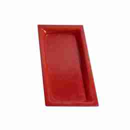 Kit 6 vaschette gn 1/3 40mm in vetro rosso