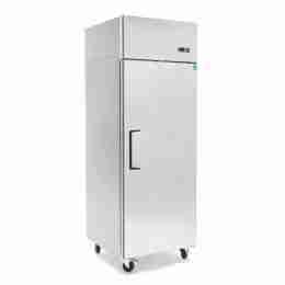 Armadio congelatore refrigerato in acciaio inox 1 anta a basso consumo energetico 410 lt ventilato -22-17 °C