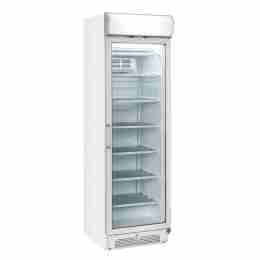 Vetrina gelateria refrigerazione con ventola di assistenza 300 lt pannello pubblicitario 600x640x2005 h mm