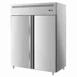Armadio frigo refrigerato in acciaio inox 2 ante 1400 lt -2 +8 °C ventilato