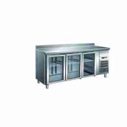 Tavolo refrigerato gastronomia GN1/1 ventilato motore incorporato alzatina 1795x700x850/950 mm
