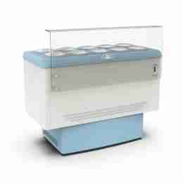 Banco gelati refrigerazione statica 10 pozzetti 1435x713x1030h mm