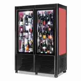 Cantina vini ventilata 2 porte capacità 144 bottiglie esposizione monofrontale