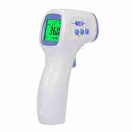 Termometro ad infrarossi IR, display LCD 3 in 1 per bambini e adulti, funzionamento a distanza senza contatto con la pelle