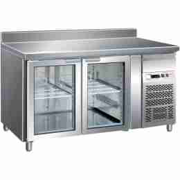 Tavolo refrigerato gastronomia GN1/1 ventilato motore incorporato alzatina 1360x700x850/950 mm