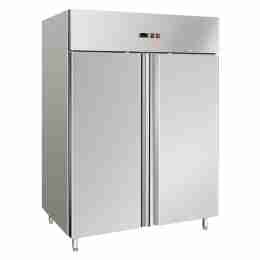 Armadio frigo refrigerato in acciaio inox 2 ante 1476 lt ventilato -2 +8 °C