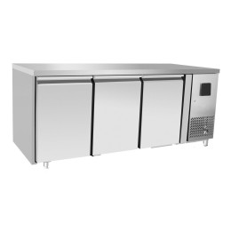 Tavolo congelatore refrigerato a basso consumo energetico in acciaio inox 3 porte -22-17 °C 1795x600x850 h mm