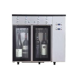 Azotatrice Spillatore Per Vini con erogatore per bottiglia digitale 4 bottiglie 650x325x610h mm