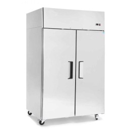 Armadio frigo refrigerato in acciaio inox 2 ante a basso consumo energetico 900 lt ventilato -2 +8 °C
