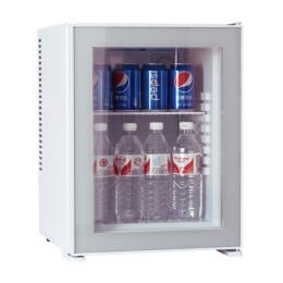 Minibar 40x43x53h cm frigo con porta a tre strati di vetro bianco 35 lt