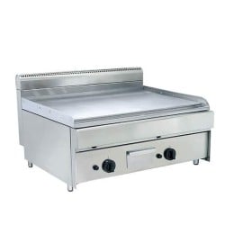 Piastra Fry top acciaio inox professionale gas piano cottura 790 x 520 mm