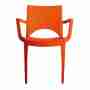 Kit 24 sedie Paris con braccioli arancio