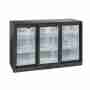 Retrobanco refrigerazione con ventola di assistenza 3 porte scorrevoli 350 lt 1350x520x900 h mm