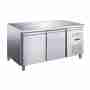Tavolo congelatore refrigerato 2 porte in acciaio inox  -18 -22 °C 1360x700x850 h mm