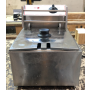 Friggitrice Elettrica professionale 6 litri singola vasca in acciaio inox per Pub Bar Ristoranti da banco usata