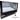 Vetrina frigo 120x60x60h cm refrigerata da banco a due piani nera con vetri dritti motore incorporato e piano liscio