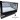 Vetrina frigo 172x60x60h cm refrigerata da banco a due piani nera con vetri dritti motore incorporato e piano liscio  