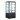 Frigo vetrina bibite pasticceria refrigerata 4 lati in vetro nera 78 lt +2 +10 °C 44,7x40x96,9h cm