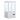 Frigo vetrina bibite pasticceria refrigerata 4 lati in vetro bianca 58 lt +2 +10 °C 44,7x40x81,9h cm