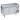 Tavolo congelatore refrigerato in acciaio inox 2 porte 1360x700x850h mm -18 -22°C - FC
