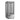 Vetrina pasticceria ventilata 4 lati in vetro 0 +8°C grigio capacità 439 lt 85x65x195h cm