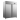 Armadio frigo refrigerato in acciaio inox 2 ante 1400 lt 0 +8 °C