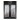 Armadio stagionatore per salumi in acciaio plastificato nero 2 porte in vetro capacità 1365 lt