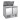 Banco frigo saladette con coperchio copri ingredienti 2 porte 900x700x850h mm 2 vaschette GN1/1 + 3 GN1/6