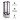 Frigo vetrina pasticceria refrigerata 4 lati in vetro acciaio 400 lt 0 +12 °C 65x65x190,8h cm