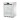 Vetrina pasticceria statica bianca con porta a vetri 600x600x855h mm +2 +8 °c