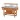 Vetrina refrigerata in legno con cupola color noce +2°C +10°C